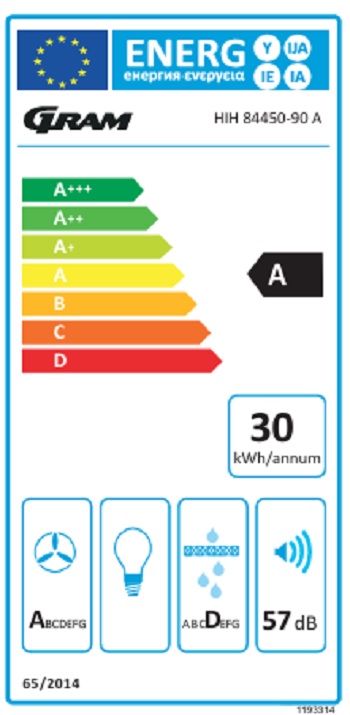 Gram - HIH 84450-90 A, fläkthäll med smart Touch control Gram - HIH 84450-90 A, fläkthäll med smart Touch control